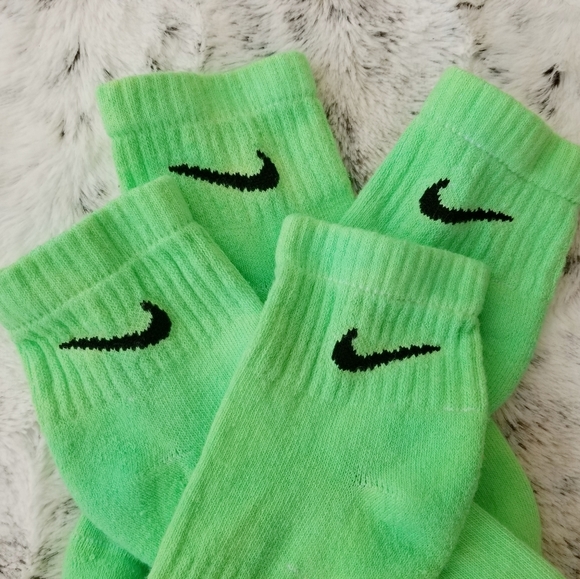 Nike Accessories Nike Low Socks 2 Pack Neon Green Dye S Poshmark